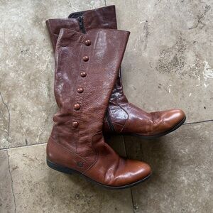 BORN SAGE ladies, brown leather riding boots, size 6, very good condition